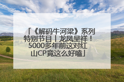 《解码牛河梁》系列特别节目丨龙凤呈祥！5000多年前这对红山CP竟这么好嗑