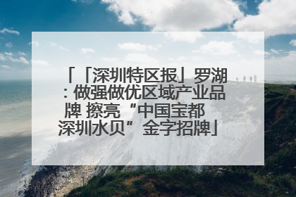 「深圳特区报」罗湖：做强做优区域产业品牌 擦亮“中国宝都 深圳水贝”金字招牌