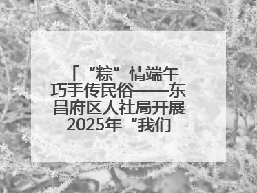 “粽”情端午 巧手传民俗——东昌府区人社局开展2025年“我们的节日·端午”包粽子活动