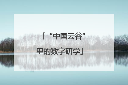 “中国云谷”里的数字研学