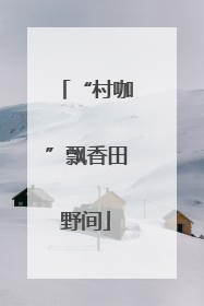“村咖”飘香田野间