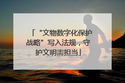 “文物数字化保护战略”写入法规，守护文明需担当