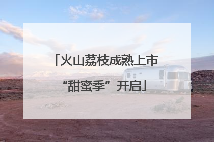 火山荔枝成熟上市 “甜蜜季”开启