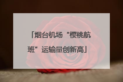 烟台机场“樱桃航班”运输量创新高
