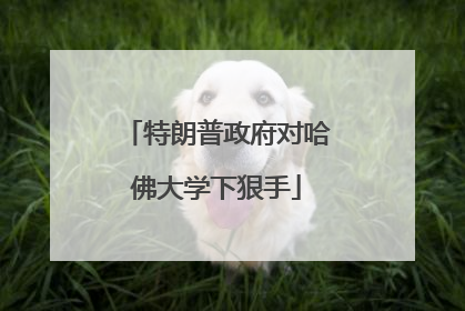 特朗普政府对哈佛大学下狠手