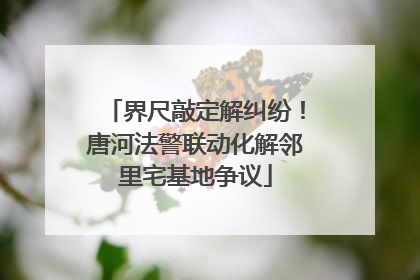 界尺敲定解纠纷！唐河法警联动化解邻里宅基地争议