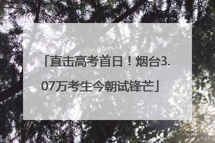 直击高考首日！烟台3.07万考生今朝试锋芒