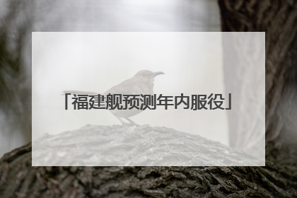 福建舰预测年内服役