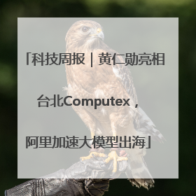 科技周报｜黄仁勋亮相台北Computex，阿里加速大模型出海