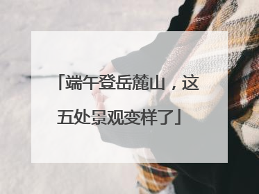 端午登岳麓山，这五处景观变样了
