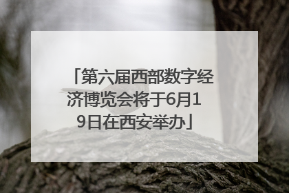 第六届西部数字经济博览会将于6月19日在西安举办