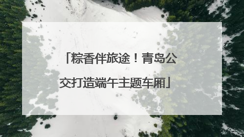 粽香伴旅途！青岛公交打造端午主题车厢