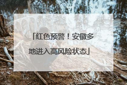 红色预警！安徽多地进入高风险状态