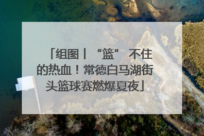 组图丨“篮” 不住的热血！常德白马湖街头篮球赛燃爆夏夜