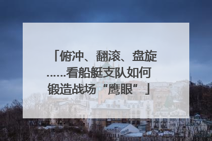 俯冲、翻滚、盘旋……看船艇支队如何锻造战场“鹰眼”