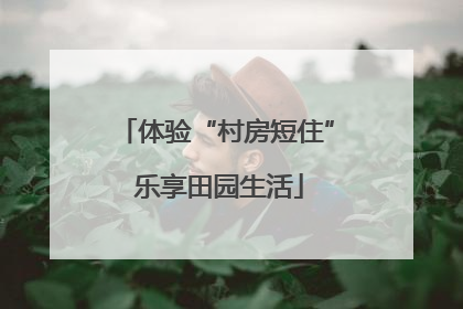 体验“村房短住” 乐享田园生活