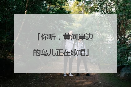 你听，黄河岸边的鸟儿正在歌唱