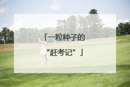 一粒种子的“赶考记”