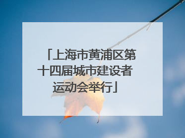 上海市黄浦区第十四届城市建设者运动会举行