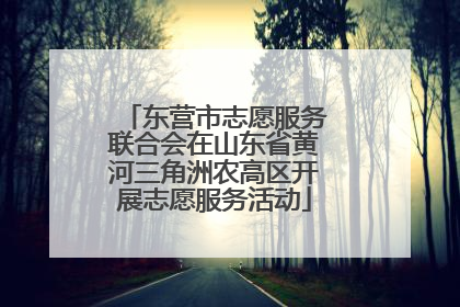 东营市志愿服务联合会在山东省黄河三角洲农高区开展志愿服务活动