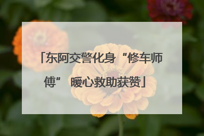 东阿交警化身“修车师傅” 暖心救助获赞