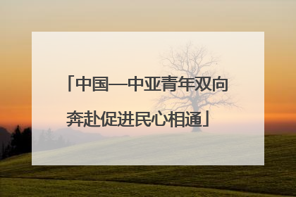 中国—中亚青年双向奔赴促进民心相通