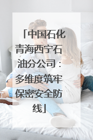 中国石化青海西宁石油分公司：多维度筑牢保密安全防线