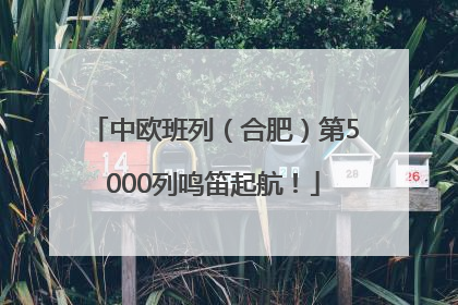中欧班列（合肥）第5000列鸣笛起航！