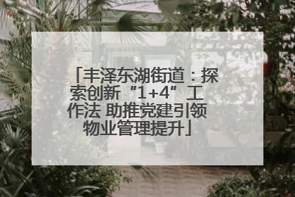 丰泽东湖街道：探索创新“1+4”工作法 助推党建引领物业管理提升