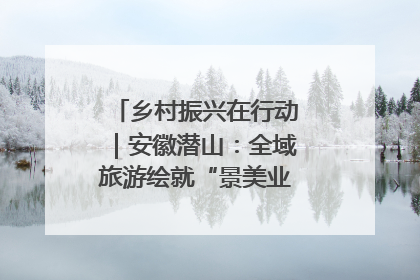乡村振兴在行动｜安徽潜山：全域旅游绘就“景美业兴民富”新画卷