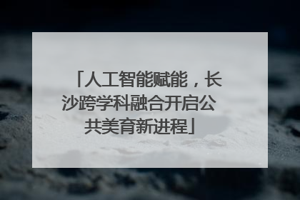 人工智能赋能，长沙跨学科融合开启公共美育新进程