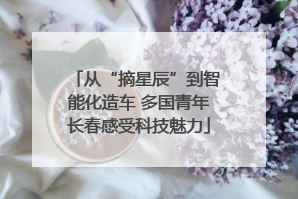 从“摘星辰”到智能化造车 多国青年长春感受科技魅力