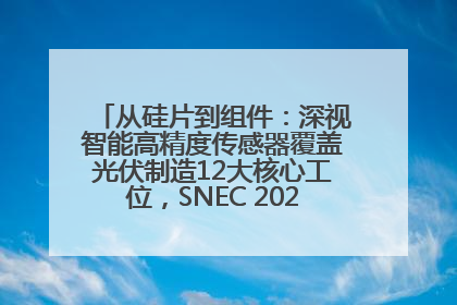 从硅片到组件：深视智能高精度传感器覆盖光伏制造12大核心工位，SNEC 2025诚邀见证