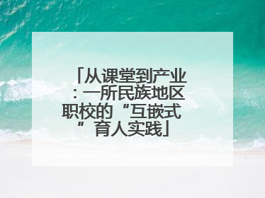 从课堂到产业：一所民族地区职校的“互嵌式”育人实践