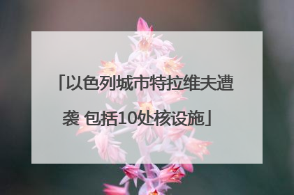 以色列城市特拉维夫遭袭 包括10处核设施