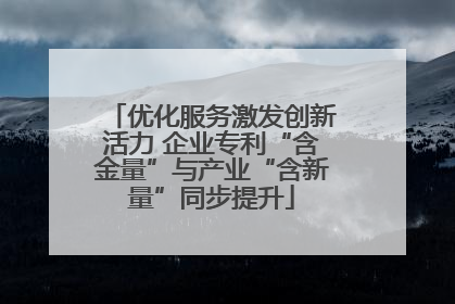 优化服务激发创新活力 企业专利“含金量”与产业“含新量”同步提升