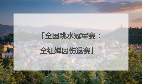 全国跳水冠军赛：全红婵因伤退赛