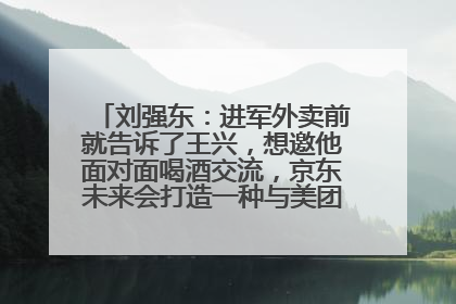 刘强东：进军外卖前就告诉了王兴，想邀他面对面喝酒交流，京东未来会打造一种与美团不同的商业模式
