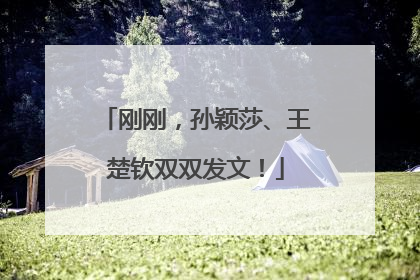 刚刚，孙颖莎、王楚钦双双发文！