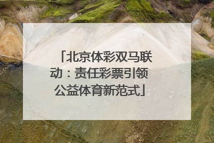 北京体彩双马联动：责任彩票引领公益体育新范式