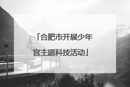 合肥市开展少年宫主题科技活动