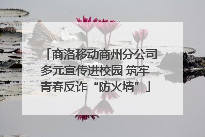 商洛移动商州分公司多元宣传进校园 筑牢青春反诈“防火墙”