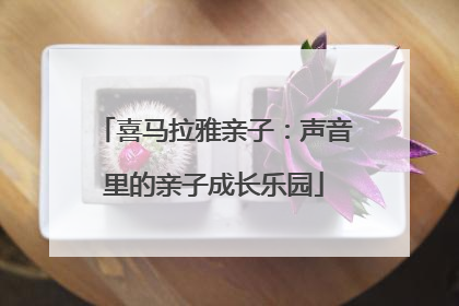 喜马拉雅亲子：声音里的亲子成长乐园