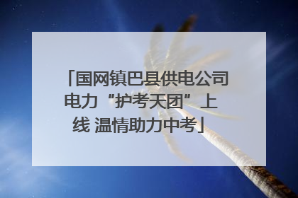 国网镇巴县供电公司 电力“护考天团”上线 温情助力中考