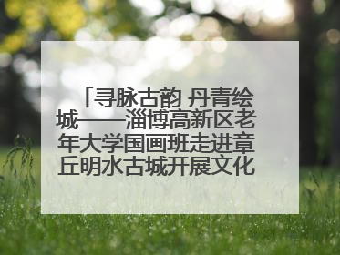 寻脉古韵 丹青绘城——淄博高新区老年大学国画班走进章丘明水古城开展文化研学活动