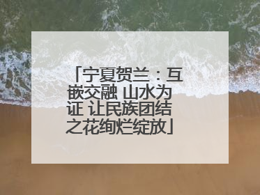 宁夏贺兰：互嵌交融 山水为证 让民族团结之花绚烂绽放