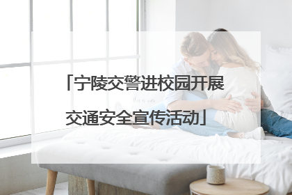 宁陵交警进校园开展交通安全宣传活动