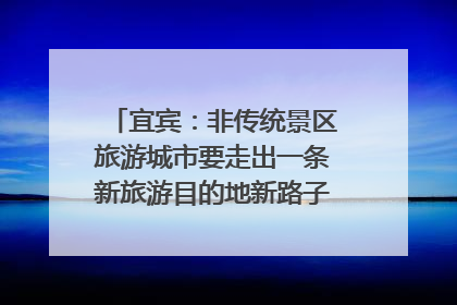 宜宾：非传统景区旅游城市要走出一条新旅游目的地新路子｜话锦绣·说安逸