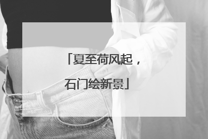 夏至荷风起，石门绘新景