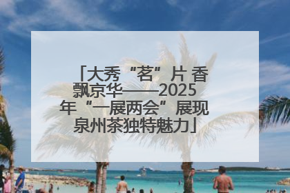 大秀“茗”片 香飘京华——2025年“一展两会”展现泉州茶独特魅力